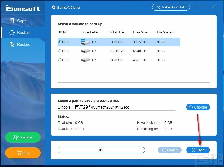iSumsoft Cloner下载,系统分区备份软件,系统分区备份