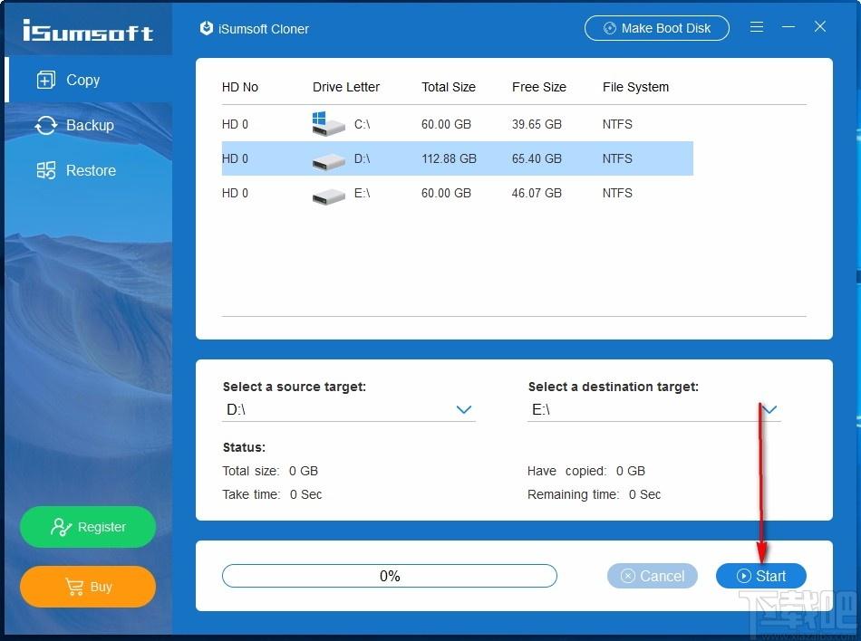 iSumsoft Cloner下载,系统分区备份软件,系统分区备份